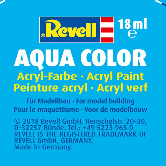 Peintures acryl Aqua Color métallisées Revell 36190 à 36199 _ R-Models