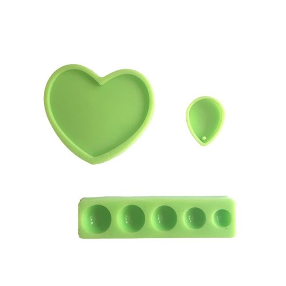 Home Made jewellery Silicone Moulds, Small Pack, 3 Pieces