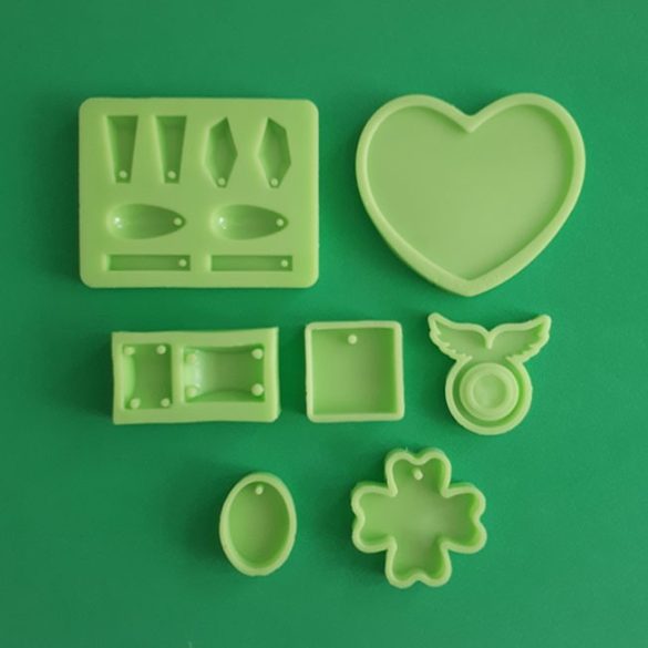 Home Made jewellery Silicone Moulds, Medium Pack, 7 Pieces