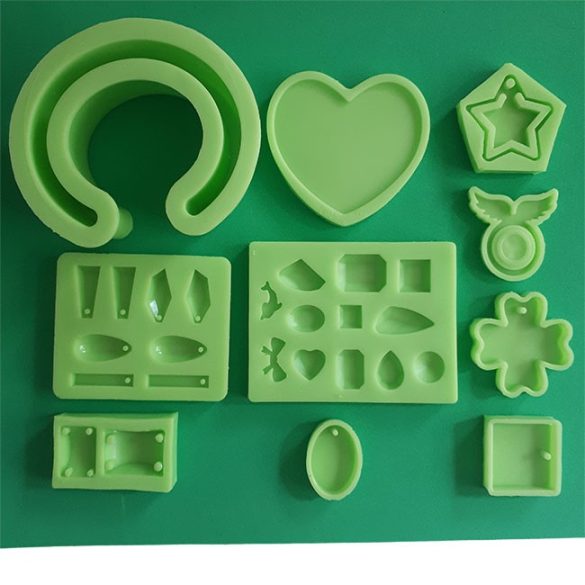 Home Made jewellery Silicone Moulds, Big Pack, 10 Pieces