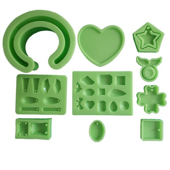 Home Made jewellery Silicone Moulds, Big Pack, 10 Pieces