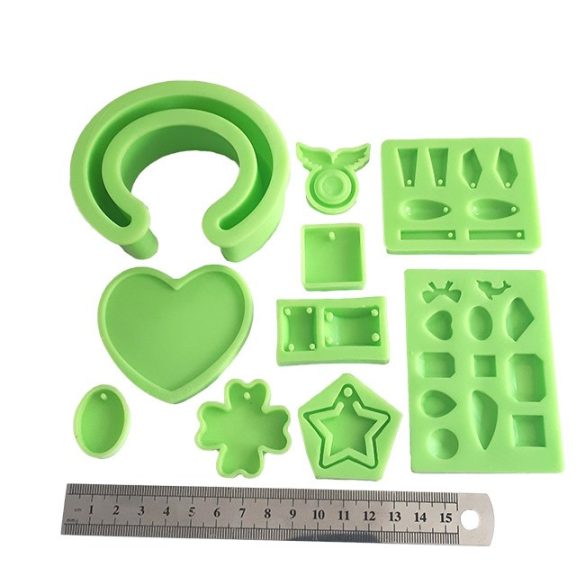 Home Made jewellery Silicone Moulds, Big Pack, 10 Pieces