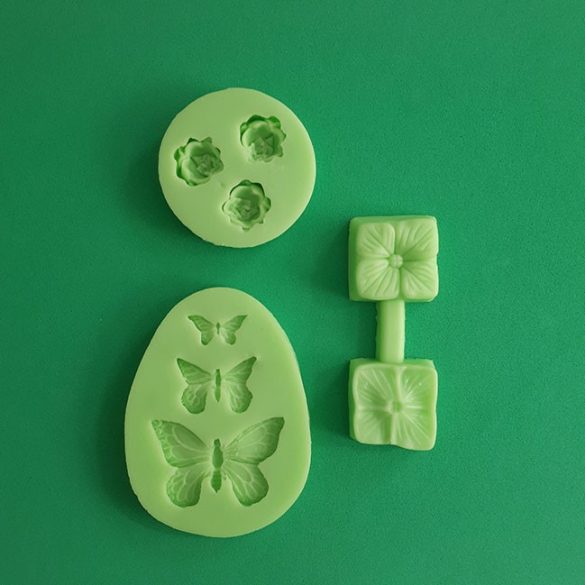 Silicone Fondant Moulds Small Pack of 3 pieces