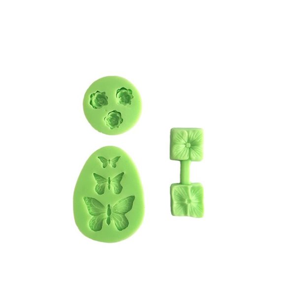 Silicone Fondant Moulds Small Pack of 3 pieces