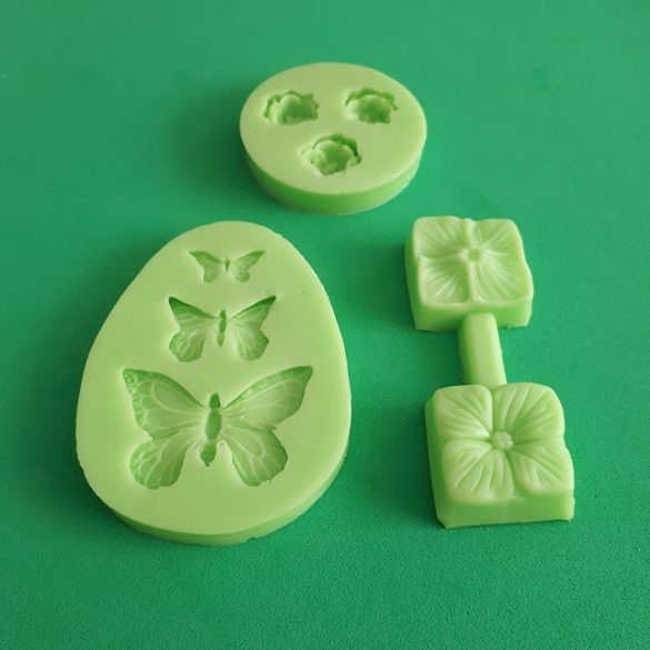Silicone Fondant Moulds Small Pack of 3 pieces