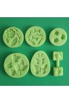 Silicone Fondant Moulds Medium Pack of 6 pieces