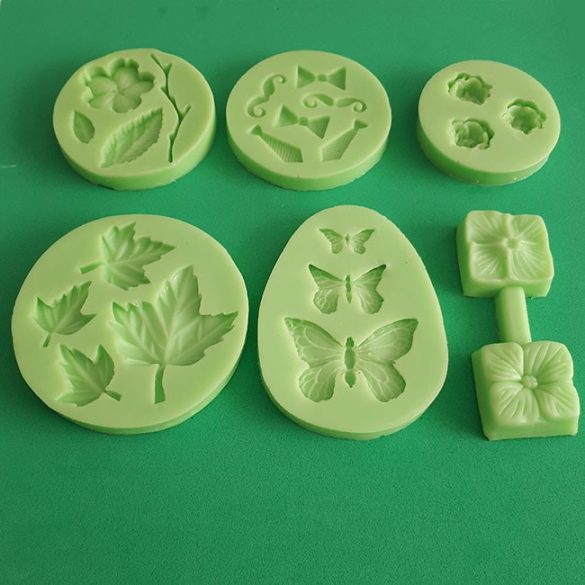 Silicone Fondant Moulds Medium Pack of 6 pieces