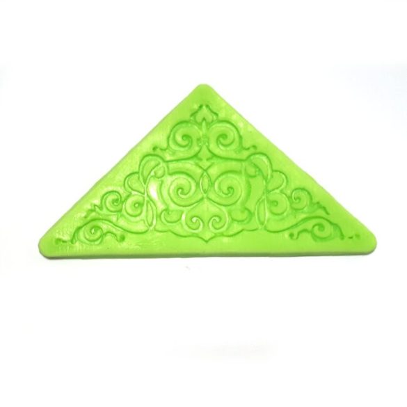 Corner Part Silicone Lace Pattern for Decoration