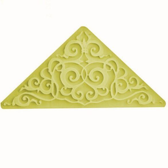 Corner Part Silicone Lace Pattern for Decoration