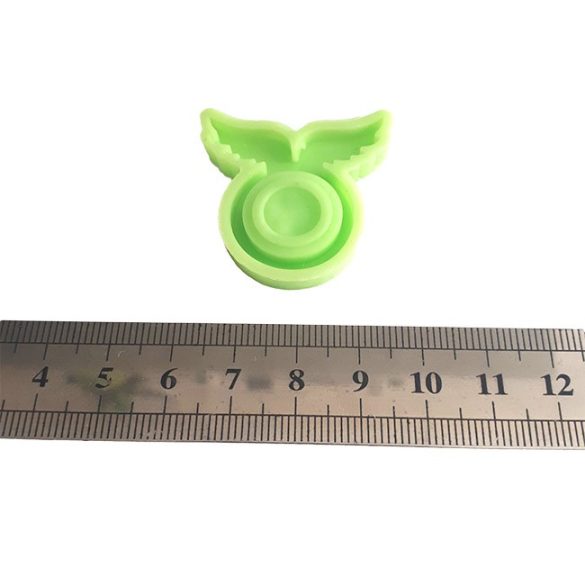 Silicone Mould for Epoxy Ring Casting, ID 17mm, Angel Wings