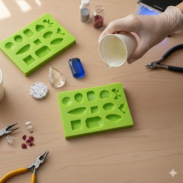 Vegyes Medál Szilikon Öntőforma, 12 darabos