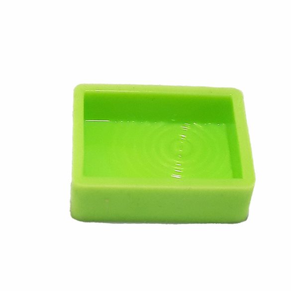 Rectangle Medallion Silicone Mould, engraved