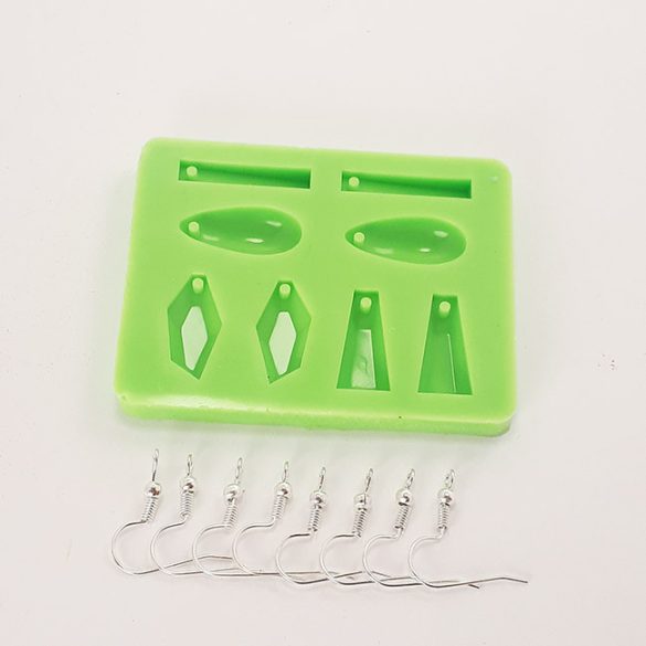 Earring of 4 different Types Silicone Mould