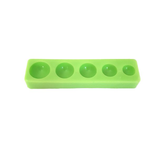Hemisphere of 5 different Dimension Silicone Mould, 88x22x10