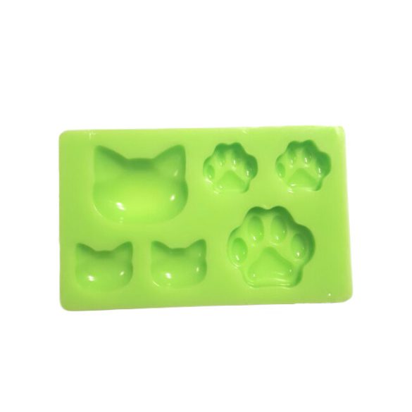 Cat Head and Paw Silicone Form for jewellery Casting