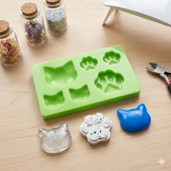 Macskafej és Tappancs Szilikon Forma