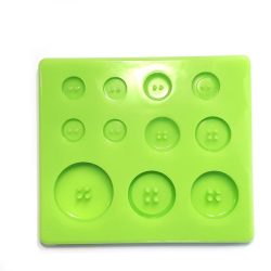 Home Made Button of 7 Pieces Silicone Casting Mould