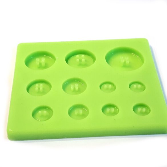 Home Made Button of 7 Pieces Silicone Casting Mould