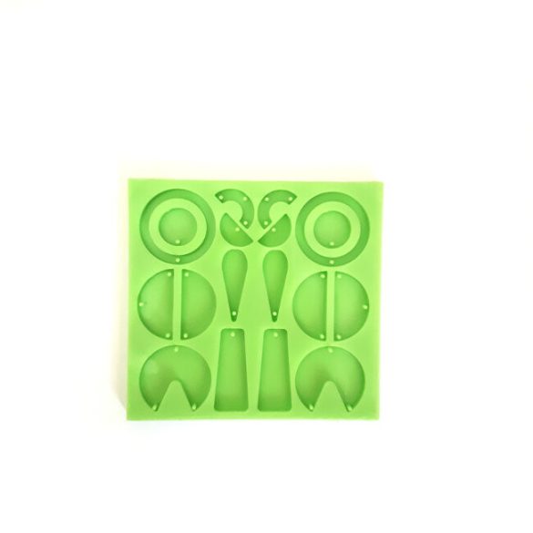 Modern earrings silicone mould "A"