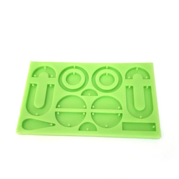 Modern earrings silicone mould "B"