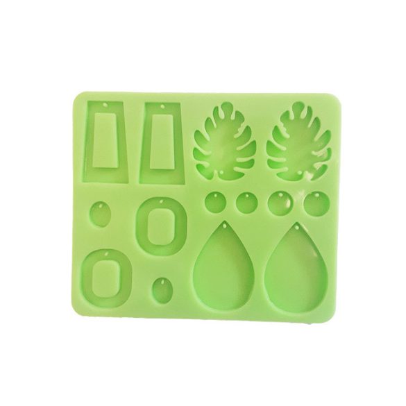 Modern earrings silicone mould "A"