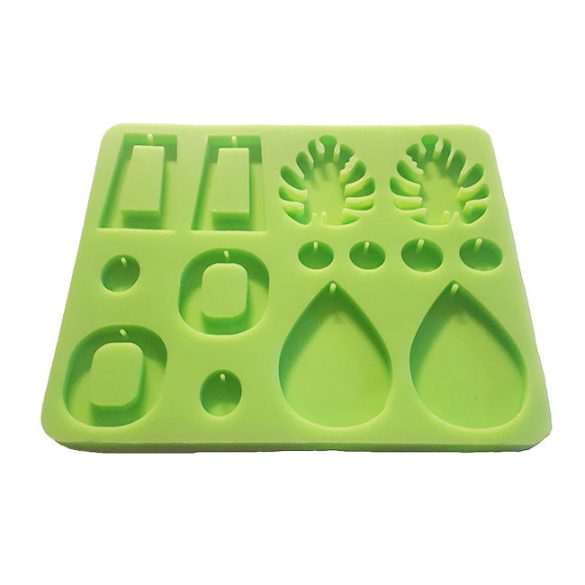 Modern earrings silicone mould "A"