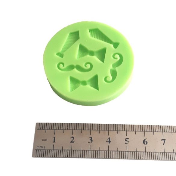 Tie and Mustache Shape Silicone Fondant Mould