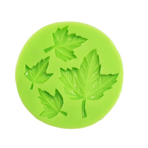 Leaf of 4 different Sizes Marzipan Silicone Mould
