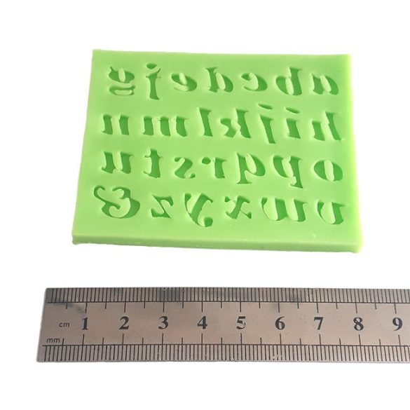 Italic Lowercase Letters Silicone Mould