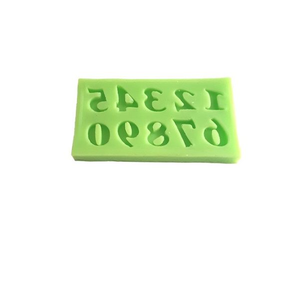 Numbers Silicone Mould for Decoration