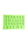 Italic Uppercase Letters Silicone Mould