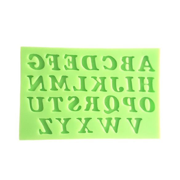 Italic Uppercase Letters Silicone Mould