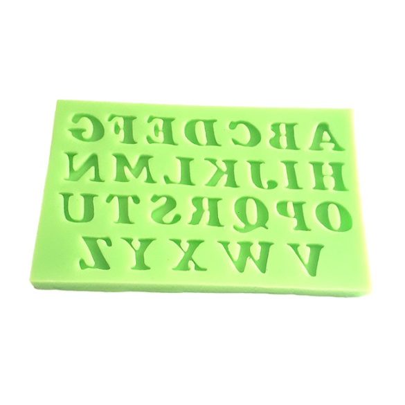 Italic Uppercase Letters Silicone Mould