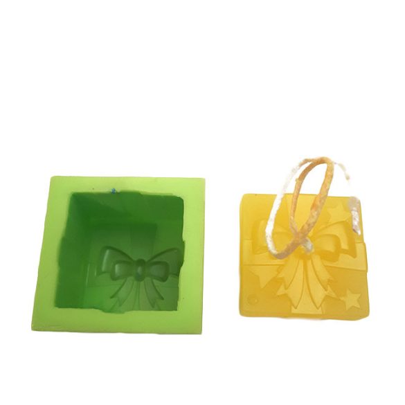 Candle mould - silicone - bow A