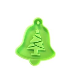 Christmas decoration - Pine tree bell silicone shape