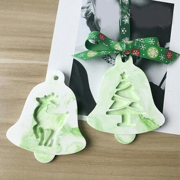 Christmas decoration - Pine tree bell silicone shape