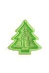 Christmas decoration - Pine tree with snowman silicone shape