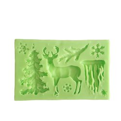 Christmas deer decoration - silicone shape