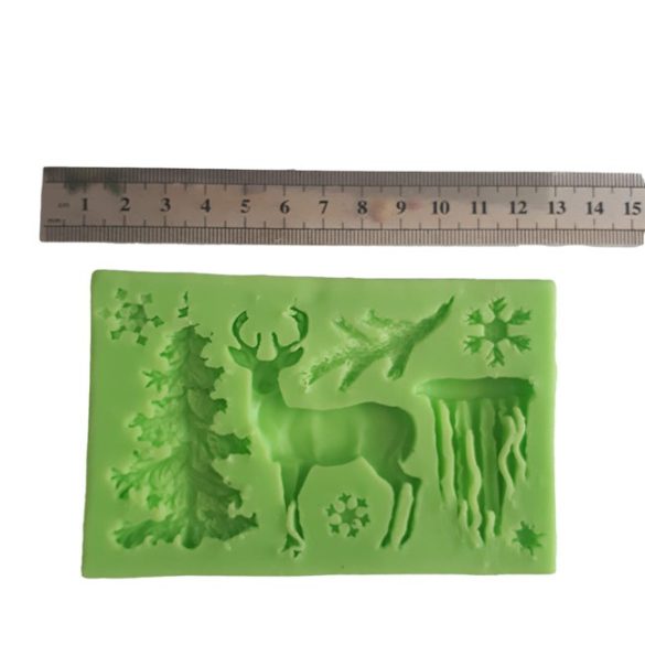 Christmas deer decoration - silicone shape