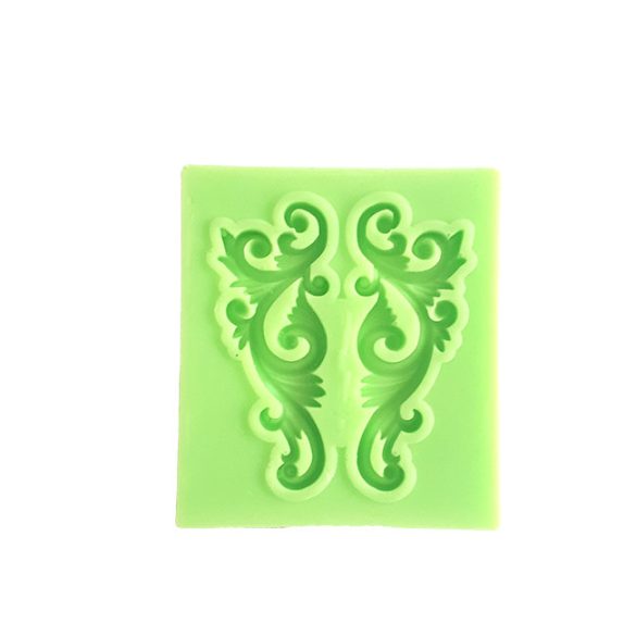 Symmetrical Lace Leaf Pattern Silicone Mold