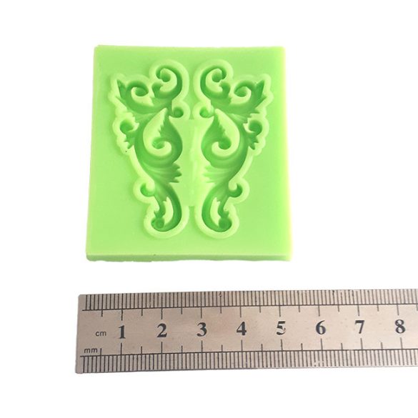 Symmetrical Lace Leaf Pattern Silicone Mold