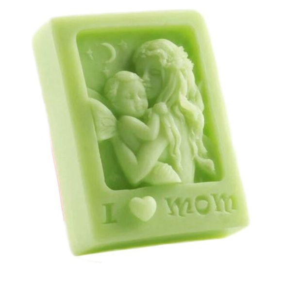 Soap Mould - Silicone - mother with child