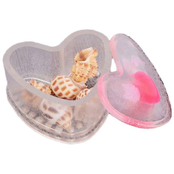 Jewellery Box Silicone Mould - Heart Shape