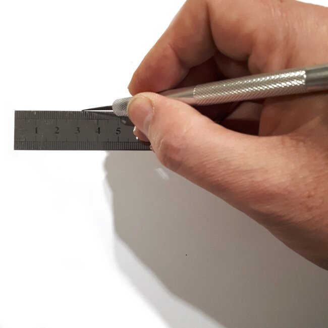 Metal Ruler - Aluminium - 15 cm