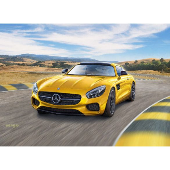 Mercedes AMG GT car mock-up